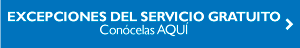  Excepciones del servicio gratuito Concelas AQU